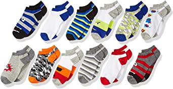 Spotted Zebra Boys' Cotton Ankle Socks