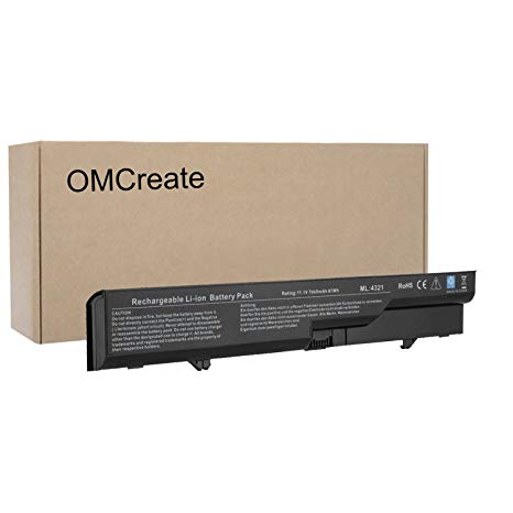 OMCreate 9-Cell Laptop Battery for HP 620 / HP Probook 4525S 4420s 4320 4320s 4320t 4321 4321s, fits PH06 PH09 593572-001 593573-001 - 12 Months Warranty