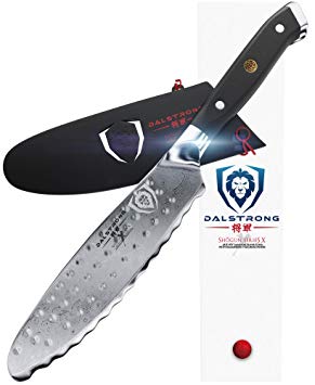 DALSTRONG- Ultimate Utility Knife - Shogun Series X - 6" Sandwich Knife and Spreader- Japanese AUS-10V - Vacuum Treated - Guard Included