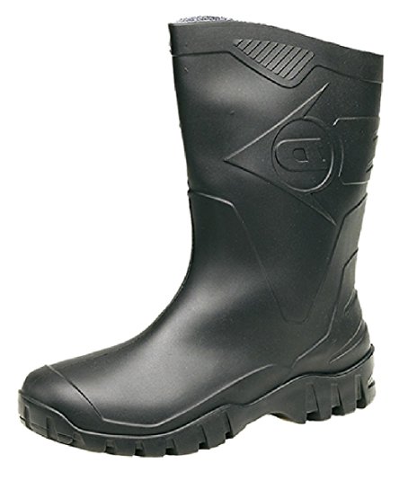 DUNLOP Short Leg Half-Height Wellies Easier On & Off Good For Wider Calf Fitting. Sizes 4-12UK