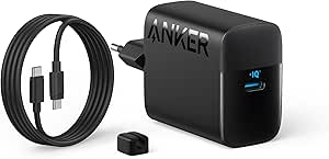 Anker Chargeur Super Rapide USB-C 45 W, Chargeur avec câble USB-C, Compatible Recharge Rapide PPS, pour Samsung Galaxy S24 Ultra/S24/S23 /S23/S22/Note20, iPhone, Pixel, et Bien Plus Encore