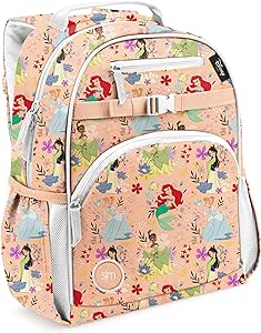 Simple Modern Disney Toddler Backpack for School Girls and Boys | Kindergarten Elementary Kids Backpack | Fletcher Collection | Kids - Medium (15" tall) | Princess Flowers