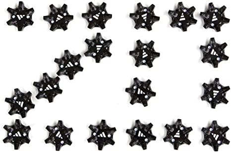 adidas THiNTech Replacement Bulk Spike Cleats 20pcs, Black