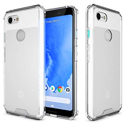 rooCASE Google Pixel 3 XL Case, Plexis Ultra Slim and Lightweight TPU PC Cover Designed for Google Pixel 3 XL 6.3in (2018), Clear
