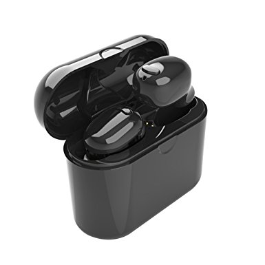 Bluetooth Earbuds Mini Bluetooth Headphones Bluetooth Headset Wireless Earbuds Wireless Headphones Twis True Wireless Stereo Mini In-Ear Earbuds with 400mah Charging Case for iphone Samsung