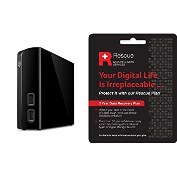 Seagate 8 TB Backup Plus Hub USB 3.0 Desktop 3.5 Inch External Hard Drive for PC and Mac with 2 Years Data Recovery Plan   2 Months Free Adobe Creative Cloud Photography Plan