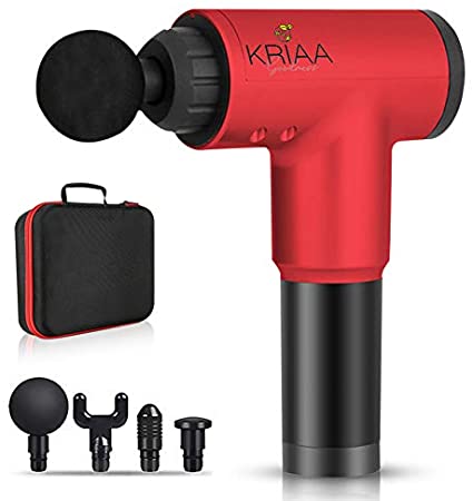 KRIAGUN Muscle Massage Gun for Beginners, Cordless Percussion Massager Muscle Stimulator Professional Super Power Therapy Device Sport Gym Deep Tissue Hand Held