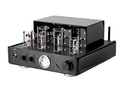 Monoprice Tube Amp with Bluetooth 50-watt Stereo Hybrid and Line Output,Black - (116153)