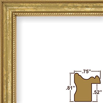 18x24 Picture / Poster Frame, Ornate Finish, .75" Wide, Ornate Gold (314GD)