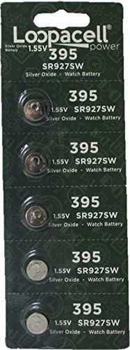Loopacell 395/399 Silver Oxide 5 Batteries (SR927W / SR927SW)