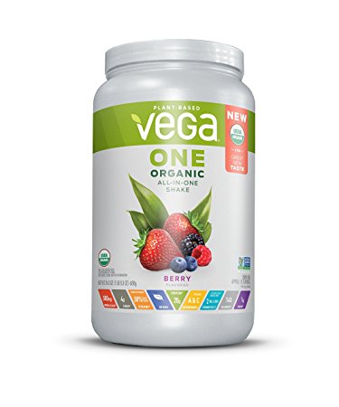 Vega One Organic Plant Protein Powder, Berry, 24.3 Ounce