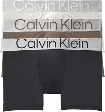 Calvin Klein Men's Reconsidered Steel Micro 3-pack Trunk