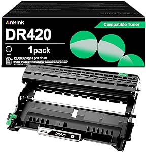 Ankink Compatible Drum Unit (Not Toner) Replacement for Brother DR420 DR 420 for HL-2240 HL-2240D HL-2270DW HL-2280DW MFC-7360N MFC-7460DN MFC-7860DW Fax-2840 2940 DCP-7060D DCP-7065DN Printer 1 Pack