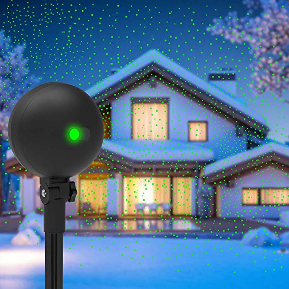 Christmas Lights Projector Laser Light Xmas Spotlight Projectors Waterproof Outdoor Landscape Spotlights for Holiday Halloween Yard Decorations
