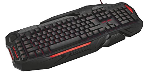 Trust Gaming GXT 285 Advanced Gaming Keyboard with Programmable Keys & Macros, Gaming Software, 5 Macro & 3 Profile Keys and Adjustable LED Illumination