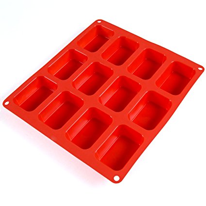 Zenware 12 Cup Non-Stick Silicone Baking Mold for Cake, Bread and Brownies