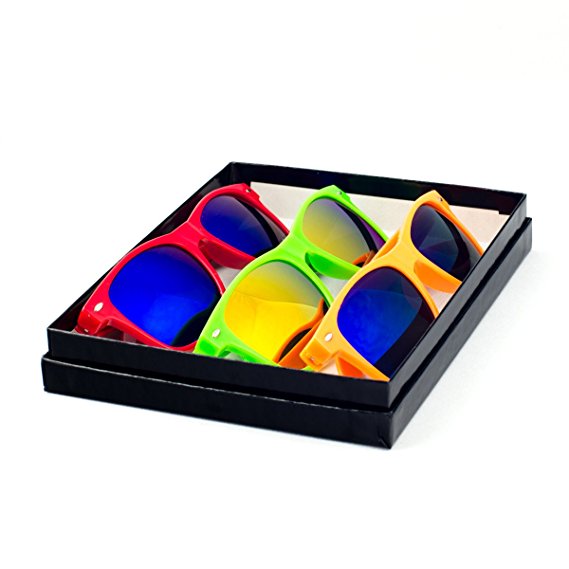 Fashion Eyewear Wayfarer Style Multi-Color Sunglasses