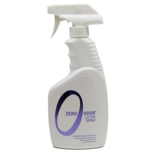Zero Odor Litter Box Odor Eliminator Trigger Spray 16 ounces