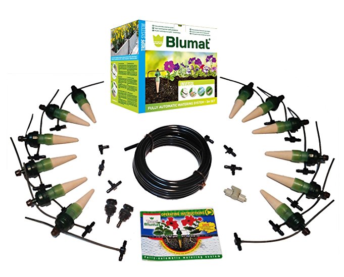 Blumat - 12 Plant Watering System - Deluxe Full Loop Kit - Made in Austria - Great for Automatic Vacation Watering