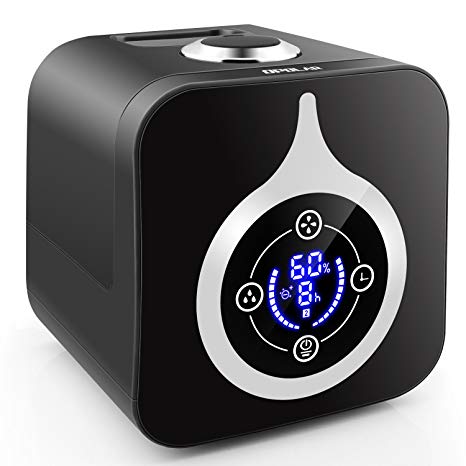 OPOLAR 5L Cool Mist Digital Humidifier, Humidity & Timer Control, Easy to Clean, Waterless Auto Shut Off– up to 500 Sq. Ft Home, Baby Room, Large Room