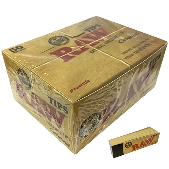 Raw Rolling Paper Tips 50 Count