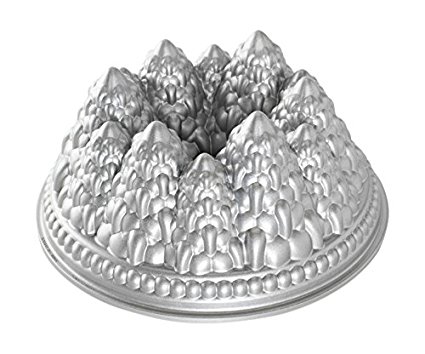 Nordic Ware Pine Forest Bundt Pan, Metallic