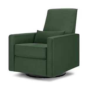 DaVinci Piper Upholstered Recliner and Swivel Glider in Pine Green, Greenguard Gold & CertiPUR-US Certified