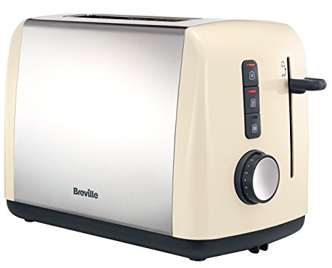 Breville VTT758 Colour Collection 2 Slice Toaster, Cream