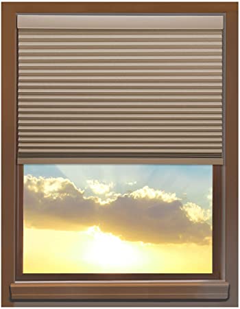 Linen Avenue U6HV2400B42 Custom Cordless 24 W x 36 to 42 H Harvest Blackout Cellular Shade