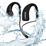 SOAIY Waterproof Sweat-proof Sports Wireless Bluetooth 40 HD Stereo Headphones In Ear Earphones Noise Canceling Headset with Mic Earbuds for Running Jogging Hiking Workout Gym Exercise Black