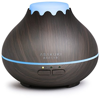 2017 ASAKUKI 150ML Premium Portable, Essential Oil Diffuser, 5-In-1 Aromatherapy Fragrant Oil Vaporizer, 10 Hours Working and Super Quiet, Waterless Auto-off Safety Switch - 7 LED Light Colors