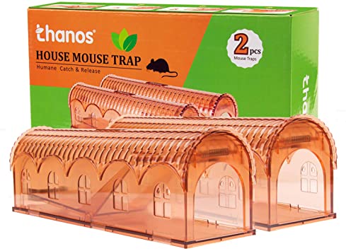 Thanos 2 pack 3rd Big Size Humane Mouse Trap Catch and Release Big Mice Rats Live and No Kill 10 x 3.26 x 2.83 Inch