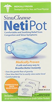 Sinucleanse Neti-Pot System KIT AS SEEN ON TV, Free 30 salt packets