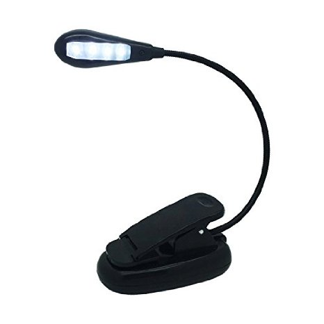 BOYON LED Book Light Clip Lamp Ultra Bright Music Stand LightComputer Keyboard Light with USB Cable and Charger Eye Care Rechargeable Gooseneck PortableLong Lasting Ideal for Reading