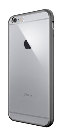 iPhone 6 Plus Case Spigen Ultra Hybrid Series AIR CUSHION Gunmetal Air Cushion Technology Corners Bumper Case with Clear Back Panel for iPhone 6 Plus 2014 - Gunmetal SGP10896