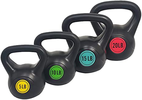 Sporzon! Wide Grip Kettlebell Exercise Fitness Weight Set