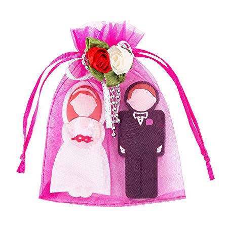 Mr & Mrs USB 3.0 Flash Drives 16GB 2-Pack Wedding Gifts for The Couple Unique Thumb Drives 2 x 16 GB, Carrying Happy Moments Insides for Wedding Day