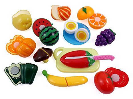 Liberty Imports Kitchen Fun Cutting Fruits & Vegetables Food Playset for Kids