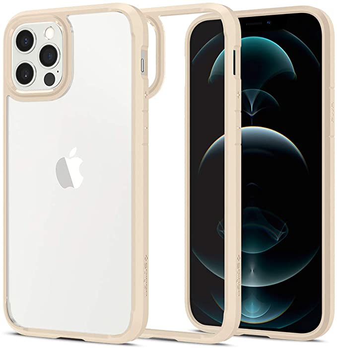 Spigen Ultra Hybrid Designed for Apple Apple iPhone 12 Case (2020) / Designed for iPhone 12 Pro Case (2020) - Sand Beige