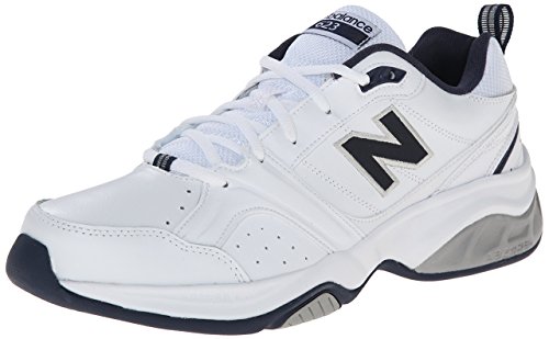 New Balance Men's MX623 Cross-Training Shoe,White/Navy,10.5 2E US