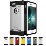 iPhone 6 Case iPhone 6 Shockproof Case ESR iPhone 6 Rugged Heavy Duty Case Full Body Armor Bumper Case for iPhone 6 Free Gift HD Clear Screen ProtectorShielderSilver