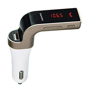 Shamdon Home Collection Bluetooth FM Transmitter Wireless Adapter Car Kit with USB Car Charging