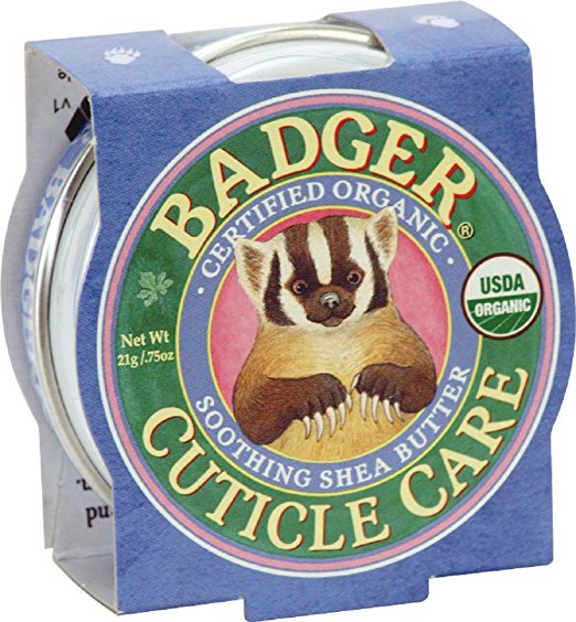 Badger Cuticle Care Certified Organic Soothing Shea Butter Nourish & Repairs 21g