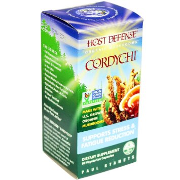 Host Defense Cordychi Capsules Supports Stress and Fatigue Reduction 60 count FFP
