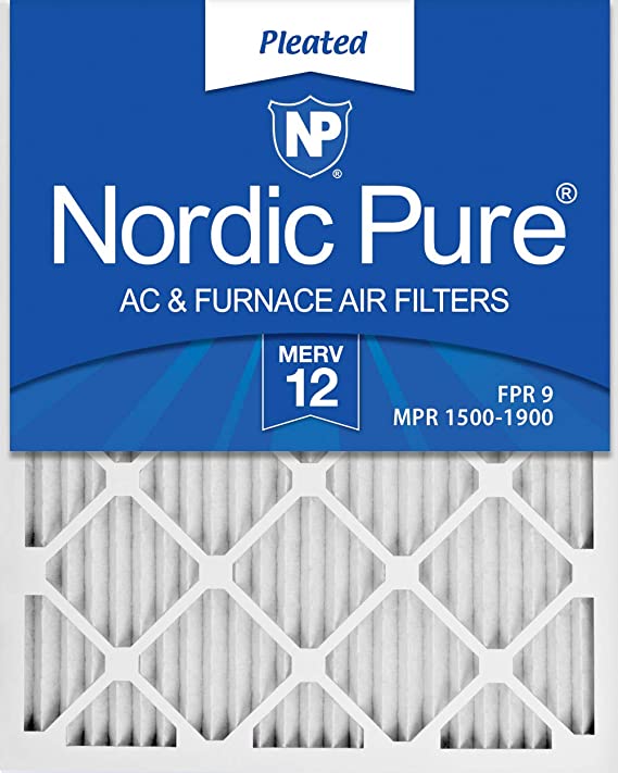 Nordic Pure 20x30x1 MERV 12 Pleated AC Furnace Air Filters, 3 PACK, 3 Piece