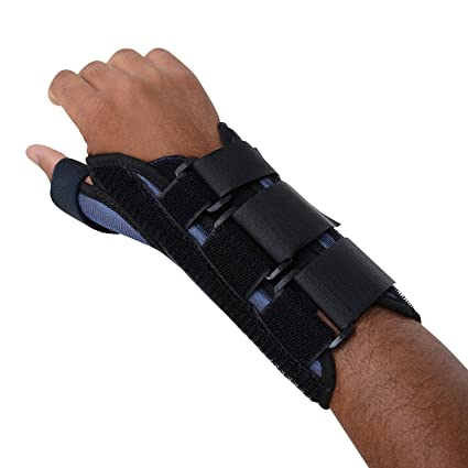 Sammons Preston - 74326 Thumb Spica Wrist Brace, Thumb Splint, Wrist Splint for Wrist Support, Wrist Brace, Thumb Brace for CMC & MC Joints, Wrist Spica, Thumb Spica, Thumb Support, Left Hand, Large