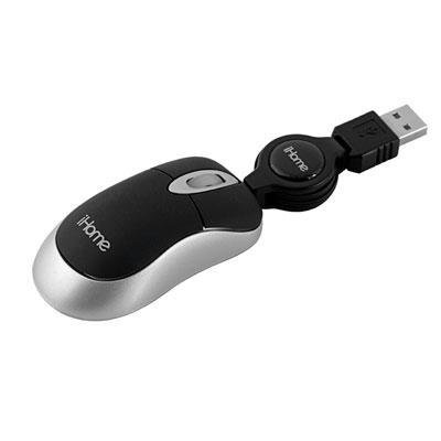 iHOME IH-M152OB Optical Netbook Mouse, USB, Wired