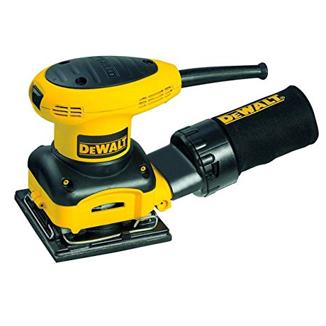 DEWALT D26441 2.4 Amp 1/4 Sheet Palm Grip Sander with Cloth Dust Bag