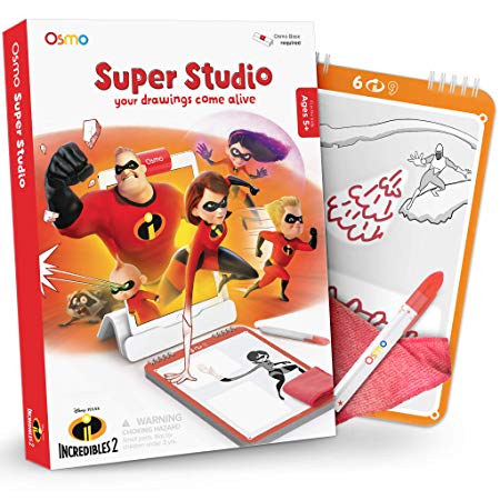 Osmo Super Studio Learn to Draw Your Favorite Incredibles 2 Characters & Watch Them Come to Life! (Base Required) Toy, Multicolor