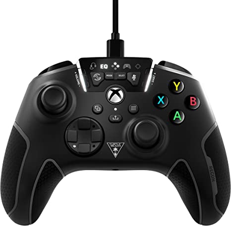 Turtle Beach Recon Controller Wired Gaming Controller for Xbox Series X & Xbox Series S, Xbox One & Windows 10 PCs Featuring Remappable Buttons, Audio Enhancements, and Superhuman Hearing - Black